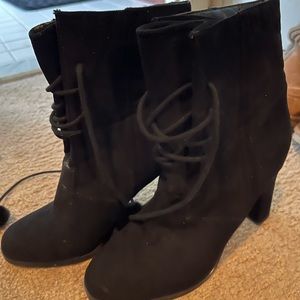 Suede booties